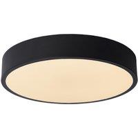 Lucide 'UNAR' Dimmable Stylish Decorative Indoor LED Flush Ceiling Light in Black