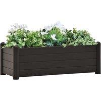 Garden Raised Bed PP Anthracite 100x43x35 cm