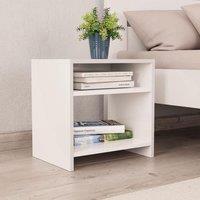 Bedside Cabinet White 40x30x40 cm Engineered Wood