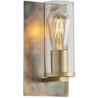 Netlighting 'PALERMO' Stylish Dimmable Indoor Modern Decorative Glass Wall Lamp in Silver