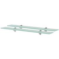 Berkfield Home Floating Shelves 2 pcs Glass 70x10 cm 8 mm in Clear