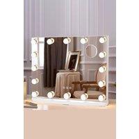 Hollywood Makeup Mirror with 16 Pcs LED Bulbs,3 Color Lighting Modes,Detachable 10X Magnification Mirror