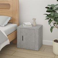 Berkfield Home Bedside Cabinet Concrete Grey 50x39x47 cm | Size: 50 x 39 x 47 cm