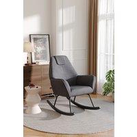 Comfy Grey Nursery Rocking Chair