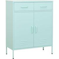 Berkfield Home Storage Cabinet Mint 80x35x101.5 cm Steel in Blue