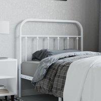Berkfield Home Metal Headboard White 100 cm