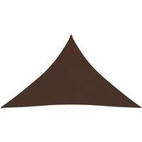 Berkfield Home Sunshade Sail Oxford Fabric Triangular 3.5x3.5x4.9 m Brown