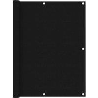 Berkfield Home Balcony Screen Black 120x500 cm Oxford Fabric