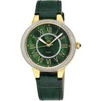 Astor II Green MOP Dial IPYG green strap Swiss Quartz Watch