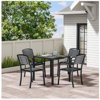 Rectangular Outdoor Dining Table Set