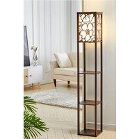 Column Floor Lamp with Storage Shelf