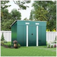 Compact Metal Storage Tool Shed for Garden Patio