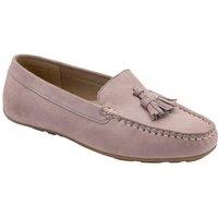 Lilac 'Bute' Suede Loafers