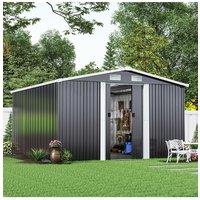 Large Metal Apex Garden Storage Shed