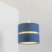 CGC Lighting 'Gayle' Navy Blue Two Tier Ceiling Shade