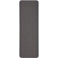 THE RUGS Washable Designer Rugs & Mats Bordered Design in Dark Grey | 110D | Size: 67 cm x 200 cm