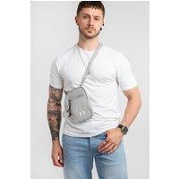 Seventeen London 'Lewisham' Cross-Body Phone Bag in Light Grey