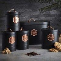 Cooks Professional 5-Piece Kitchen Storage Set in Black