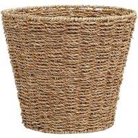 Arpan Waste Bin - Woven Waste Paper Basket for Bedroom, Kitchen, Bathroom or Office - Seagrass Trash Can - Versatile Wastebasket for Garbage &
