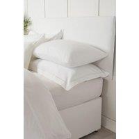 Belledorm Faux Suede Headboard Wrap 60cm in White | Size: King