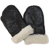 Infinity Leather Sheepskin Mittens in Cream | Size: Small