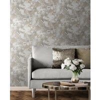 Muriva Elixir Marbled Geometric Wallpaper Roll in Gold