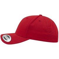 Yupoong Flexfit 6-panel Baseball Cap With Buckle in Red