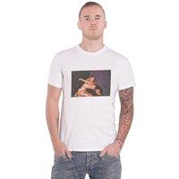 Post Malone Burn It Down 2023 Tour Dates T-Shirt in White | Size: Large
