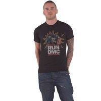 Run DMC POW Band Logo T-Shirt in Black | Size: 2XL