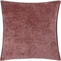 Evans Lichfield Buxton Chenille Reversible Square Cushion in Purple | Size: 50 cm x 50 cm