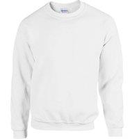 Gildan Heavy Blend Crewneck Sweatshirt Pack of 2 in White | Size: Large
