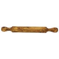 Verano Spanish Ceramics Olive Wood Natural Grained Kitchen Baking Wooden Rolling Pin 40cm