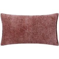 Evans Lichfield Buxton Chenille Reversible Rectangular Cushion in Pale Lilac | Size: 30 cm x 50 cm