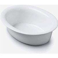 WM Bartleet & Sons Porcelain Oval Pie Dish 18cm in White