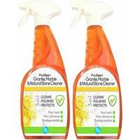 ProKleen Granite, Marble & Natural Stone Worktop Cleaner Spray 2 x 750ml in Orange