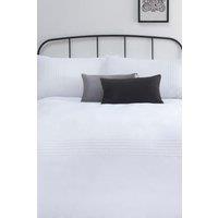 Serene 'Amalfi' Pin Tuck Duvet Cover Set in White | Size: King