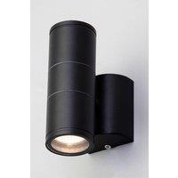 BHS Lighting Delting Up or Down Outdoor Wall Light in Black