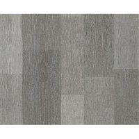 A.S. Creation Wood Panel Pattern Realistic Faux Effect Metallic Motif Wallpaper in Brown