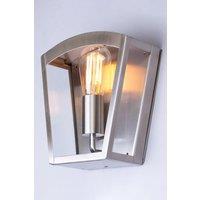BHS Lighting Kerr Outdoor Wall Light in Metallic Silver