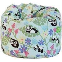 Bean Lazy Cotton Light Blue Panda Bean Bag Large Size