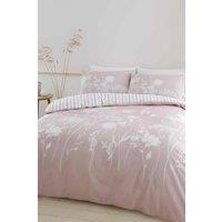 Catherine Lansfield 'Meadowsweet Floral' Duvet Set in Pink | Size: Double