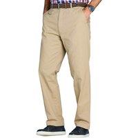 Pegasus Men's Classic Cotton Chino Trousers with Coin Pocket in Light Sand | Size: 40L