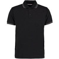 Kustom Kit Men's Tipped Classic Polo Shirt in Black | Size: Small