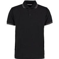 Kustom Kit Men's Tipped Classic Polo Shirt in Black | Size: Medium