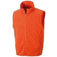 Result Men's Core Micro Fleece Gilet in Orange | Size: Small
