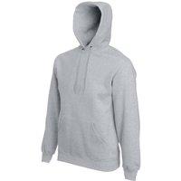 Fruit of the Loom Men's Premium 70 30 Hooded Sweatshirt Hoodie in Grey | Size: Medium