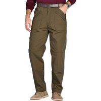 Chums Men's Multi-Pocket Water-Repellent Action Trousers in Khaki | Size: 38R