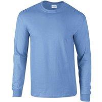 Premier Men's Ginmill Checked Long-Sleeved Shirt in Duck Egg Blue | Size: Small