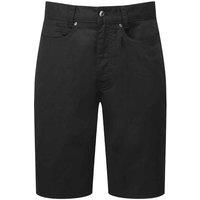 Premier Men's Performance Chino Casual Shorts in Black | Size: 42R