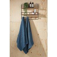 CHRISTY 'Brixton' Luxury Textured 100% Cotton Towels in Blue | Size: Bath Sheet